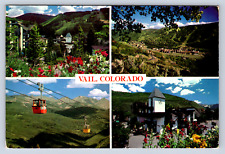 Vintage Postcard Vail Colorado White River National Forest Denver picture