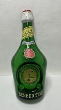 Vintage 1960'S DOM Benedictine Liquor Green Glass Advertisement Ashtray MCM picture