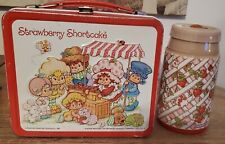Vintage 1981 Aladdin STRAWBERRY SHORTCAKE Metal Lunchbox With Thermos NICE picture