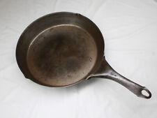 Vintage Antique Unmarked X-Large Steel 11.5 inch Skillet Cowboy Camping picture