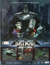 Batman: Vengeance PS2 Xbox Gamecube 2001 Vintage Print Ad Joker Art Rare picture
