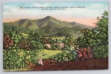 Mount Pisgah from Highway Candler North Carolina Linen Postcard No 4593 picture