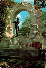 Johann Strauss Monument, Vienna, Austria chrome Postcard picture