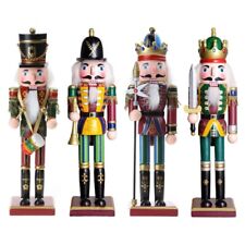 Colorful Wooden Soldier King Christmas Decorations Holiday Home Decor picture