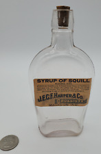 c1880s Rare Madison Indiana HARPER DRUGGIST SQUILL SYRUP Patent Medicine Bottle picture