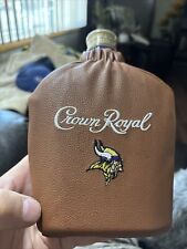 Minnesota Vikings Crown Royal Whiskey Football Bottle Bag Pouch w/original Box picture