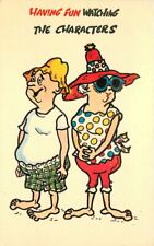 1960s Vacation Tourist Character Fashion Comic Humor Postcard 21-12065 picture
