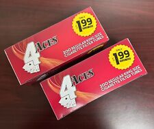 4 ACES Regular King Size Cigarette Tubes ~2 Packs picture