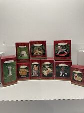 Vintage Hallmark Keepsake Ornaments Lot Of 9 Christmas Themed  picture
