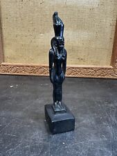 1920’s Pot Metal Amun Sculpture Standing Man With Headdress Egyptian picture
