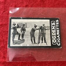 1901 1902 Ogden’s Tab Cigarettes SIEGE OBSERVERS Tobacco Card. G picture