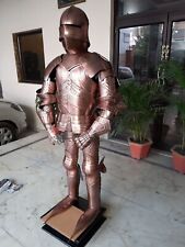 German Gothic Suit Battle Ready Warrior Full Body Armor Costume with Wooden Base picture