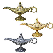 Classic Luxury Aladdin Magic Lantern Golden Genie Of The Lamp Pot Alloy 290g picture