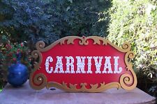 Beautiful hand crafted carnival sign picture