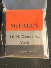 VINTAGE MATCHBOOK - MCFALL'S - HICKEY FREEMAN CLOTHES - UNSTRUCK picture