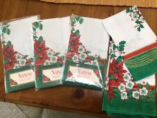4-Sets of 4 Vintage Town and Country Christmas  Napkins, 17