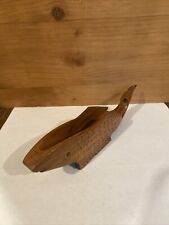 Small Hand Carved Wooden Fish Figure Free Standing 8