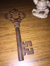 Victorian Door Key Cast Iron Metal Cathedral Castle Medieval Church Decor GIFT picture