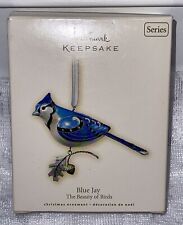 New 2007 Hallmark Keepsake Beauty of Birds BLUE JAY Ornament 3rd In Series picture
