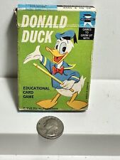 1960's Donald Duck EDU-CARDS  Card Game Walt Disney Productions EUC B50 picture