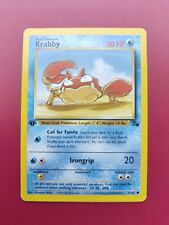 Pokémon TCG Krabby Fossil 1st Edition Common 51/62 - Pack Fresh/ Mint picture