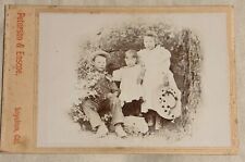 1890's Cabinet Card - Peterson & Enscoe  Loyalton California - Three Children picture