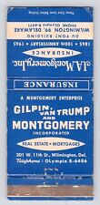 c1950s~Wilmington DE~Montgomery Insurance~Cappeau’s Drugs~VTG Matchbook Cover picture