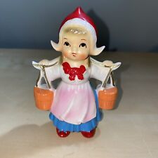 Vintage Cute Little Dutch Girl w/buckets of water figurine -Japan picture