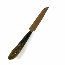 Vintage Siam Carving Knife Brass & Wood Appx. 14” Unique Collectible Replacement picture