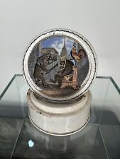 Mid 19thC Bear Grease Pot Lid + Base, Probably Pratt - Bear, Lion, Rooster picture