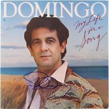 Placido Domingo Autographed My Life for a Song Album Cover PSA/DNA COA picture