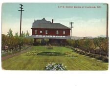 c1910 CPR Station Garden Cranbrook British Columbia BC Canada Postcard picture