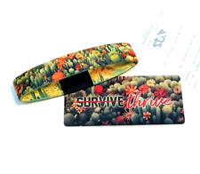ZOX **SURVIVE - THRIVE** Silver Small Single Wristband w/Card CACTUS picture