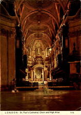 St. Paul's Cathedral, London, Choir, High Altar, March 4, 197 Postcard picture