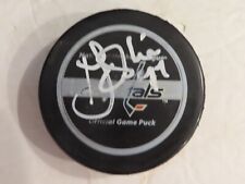 Signed NHL In Glass Co Hockey Game Puck T J Oshie Washington Capitals picture