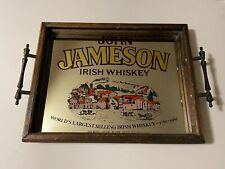 Vintage John Jameson Irish Whiskey Mirror Tray Wall Decor picture