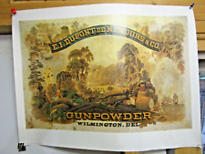 DuPont de Nemours & Co.  Gunpowder Wilmington, Del  Vintage Poster  19