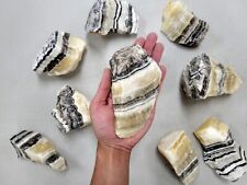 Large Zebra Calcite Crystal Slabs from Mexico for Lapidary Healing & Display picture