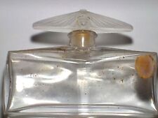 Antique Baccarat Crystal Perfume Bottle Art Nouveau Frosted CICADA #31 Signed picture
