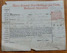Three Pounds Ten Shillings per Cent Reduced Annuities dated 1838 for £298 picture