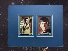 1976 Topps Star Trek Cards # 88 #38 Signed Framed picture