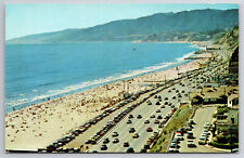 Vintage Postcard Looking North Along Coast Highway Santa Monica California picture