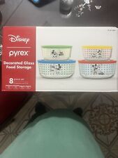 Disney Pyrex - Mickey Mouse 8 Piece Set (Glass Food Storage Containers) NIB picture