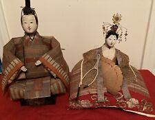 Vintage Japanese Hina Dolls from the early 1900s: Emperor and Empress picture