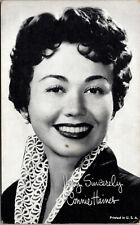 Vtg 1940s Connie Haines Singer Exhibit Arcade Card Pin Up Style Girl Postcard picture
