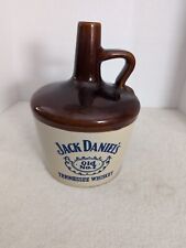 Old No. 7 JACK DANIELS Tennessee Whiskey Jug Ceramic Crock Decanter VINTAGE  picture