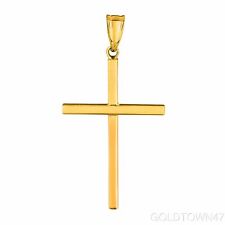 14k Yellow Gold Plain Cross  picture