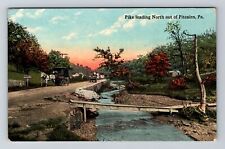 Pitcairn PA-Pennsylvania, Pike Roadway Leading North, c1910 Vintage Postcard picture