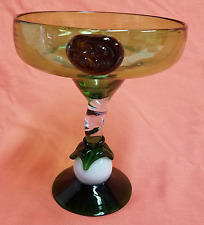 Vintage Don Pablo's Hand Blown Green Margarita Glass (Item #4071) picture