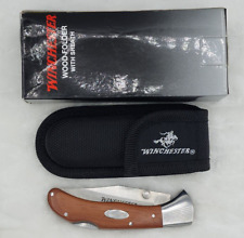 Winchester Rich Grain Wood Folder With Sheath New In Box picture